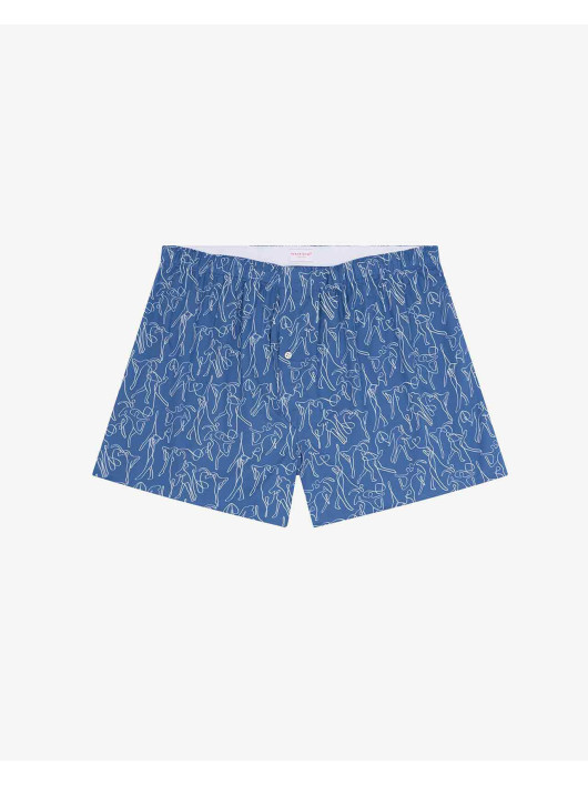 Calecon Silhouettes Derek Rose Grande Taille bleu homme grande taille - Capelstore