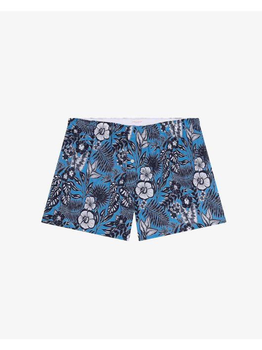 Calecon Fleurs Hawai Derek Rose Grande Taille bleu/blanc/marine homme grande taille - Capelstore