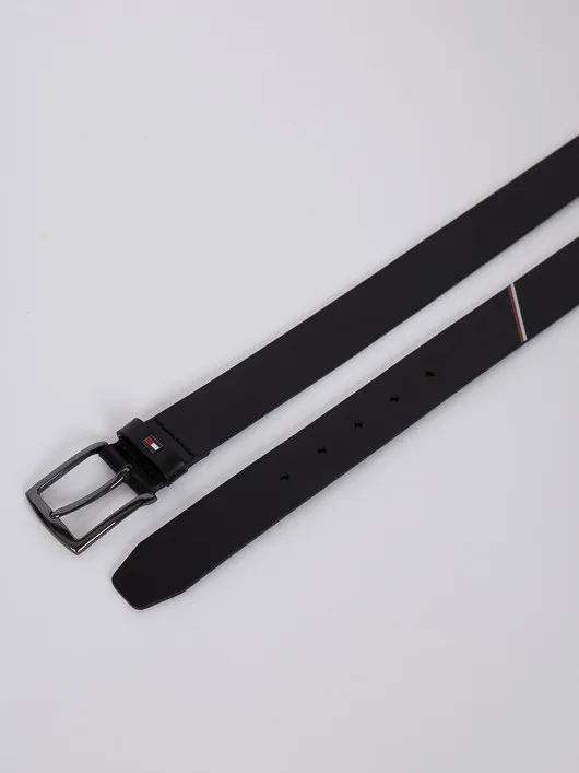 Ceinturon Cuir Noir Tommy Hilfiger Grande Taille noir homme grande taille - Capelstore