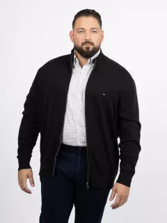 Cardigan Camionneur Noir Tommy Hilfiger Grande Taille noir homme grande taille - Capelstore