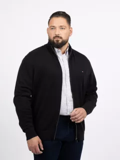Cardigan Camionneur Noir Tommy Hilfiger Grande Taille noir homme grande taille - Capelstore