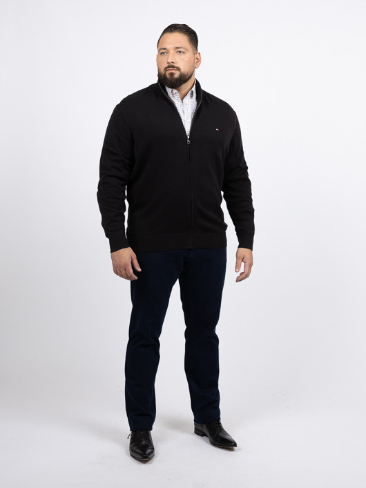 Cardigan Camionneur Noir Tommy Hilfiger Grande Taille noir homme grande taille - Capelstore