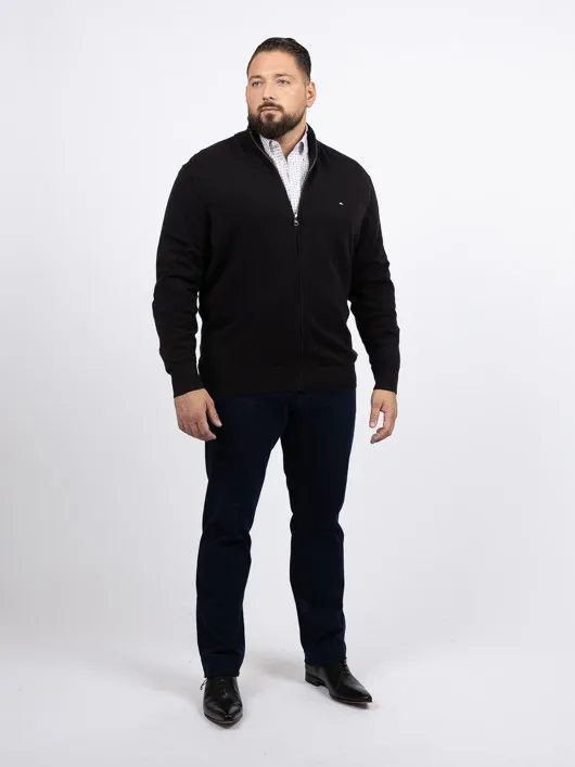 Cardigan Camionneur Noir Tommy Hilfiger Grande Taille noir homme grande taille - Capelstore