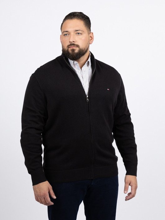 Cardigan Camionneur Noir Tommy Hilfiger Grande Taille noir homme grande taille - Capelstore