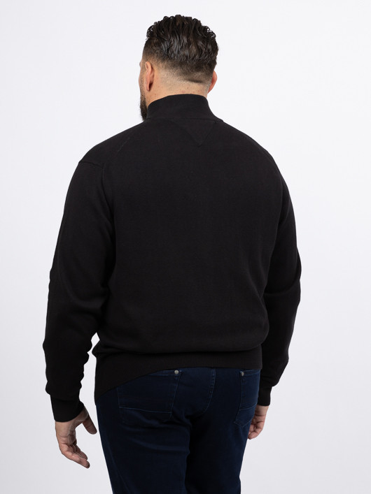 Cardigan Camionneur Noir Tommy Hilfiger Grande Taille noir homme grande taille - Capelstore