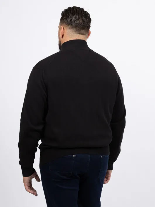 Cardigan Camionneur Noir Tommy Hilfiger Grande Taille noir homme grande taille - Capelstore