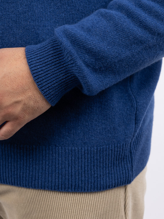 Pull Lino Camionneur Bleu Capel Grande Taille bleu homme grande taille - Capelstore