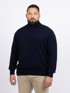 Pull Orso Camionneur Cachemire Capel Grande Taille marine homme grande taille - Capelstore
