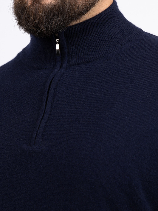 Pull Orso Camionneur Cachemire Capel Grande Taille marine homme grande taille - Capelstore