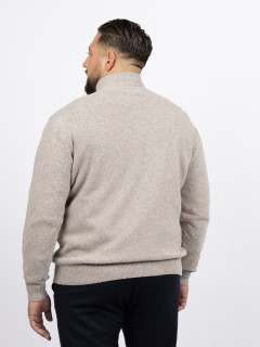 Pull Lino Camionneur Beige Capel Grande Taille beige homme grande taille - Capelstore
