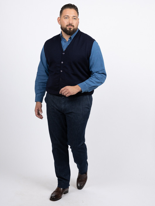 Gilet Sans Manches Boutonne Capel Grande Taille homme grande