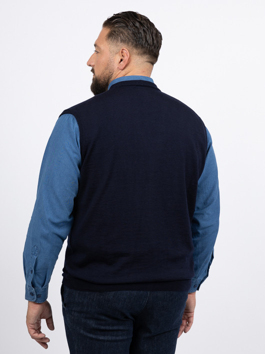 Gilet Décontracté Homme Grande Taille - Doudoune Sans Manches En Coton Pour L'hiver - 3