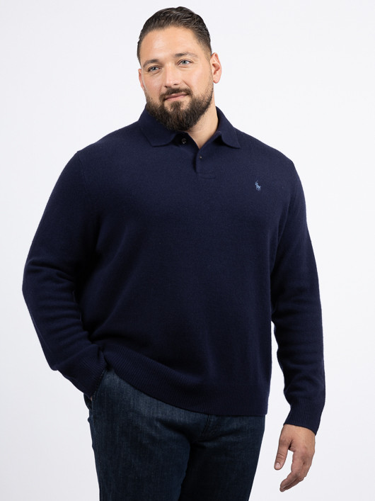 Pull Marine Ralph Lauren Grande Taille marine homme grande taille - Capelstore