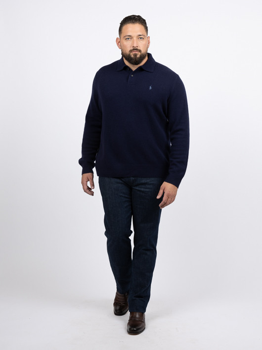 Pull Marine Ralph Lauren Grande Taille marine homme grande taille - Capelstore