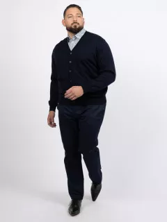 Cardigan Merinos Bouton. Capel Grandes Tailles  homme grande taille - Capelstore