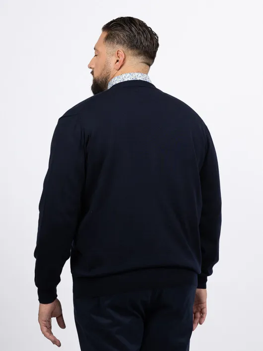 Cardigan Merinos Bouton. Capel Grandes Tailles  homme grande taille - Capelstore