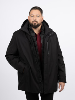 Parka Noire Ville Bugatti Grande Taille noir homme grande taille - Capelstore