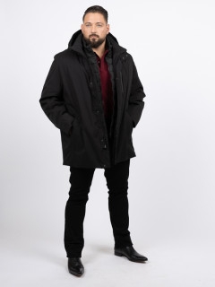 Parka Noire Ville Bugatti Grande Taille noir homme grande taille - Capelstore