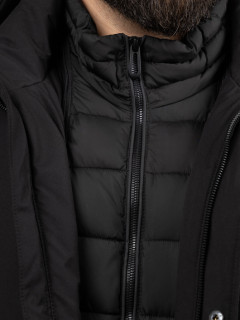 Parka Noire Ville Bugatti Grande Taille noir homme grande taille - Capelstore