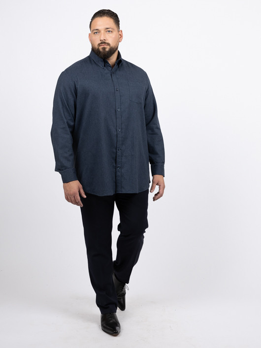 Chemise Flanelle Paul & Shark Grande Taille marine homme grande taille - Capelstore