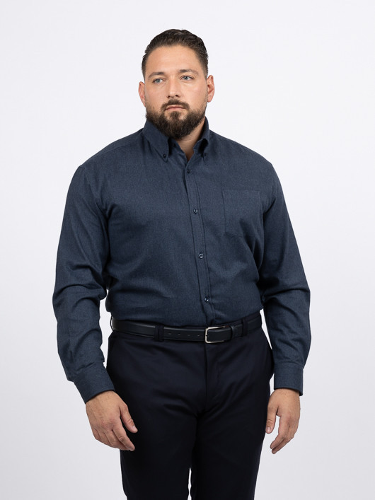 Chemise Flanelle Paul & Shark Grande Taille marine homme grande taille - Capelstore