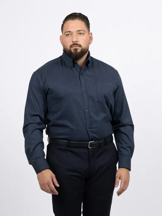 Chemise Flanelle Paul & Shark Grande Taille marine homme grande taille - Capelstore