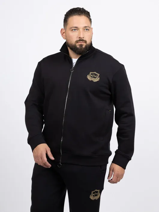Sweat Zippe Paul & Shark Grande Taille marine homme grande taille - Capelstore