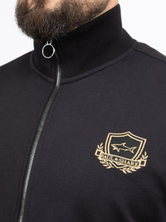 Sweat Zippe Paul & Shark Grande Taille marine homme grande taille - Capelstore