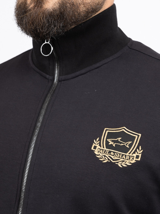 Sweat Zippe Paul & Shark Grande Taille marine homme grande taille - Capelstore