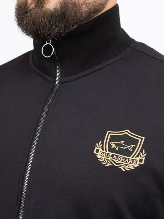 Sweat Zippe Paul & Shark Grande Taille marine homme grande taille - Capelstore