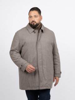 Parka Drap Laine Collection Privee Capel Grande Taille taupe homme grande taille - Capelstore