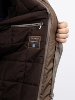 Parka Drap Laine Collection Privee Capel Grande Taille taupe homme grande taille - Capelstore