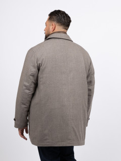 Parka Drap Laine Collection Privee Capel Grande Taille taupe homme grande taille - Capelstore