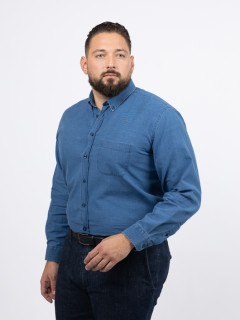 Chemise Indigo Ralph Capel Grande Taille bleu indigo homme grande taille - Capelstore