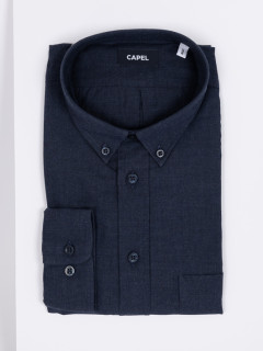 Chemise Ralph/leo Marine Capel Grande Taille marine homme grande taille - Capelstore