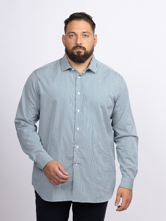 Chemise Rayee Max P/leo Capel Grande Taille blanc homme grande taille - Capelstore
