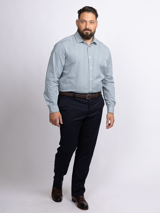Chemise Rayee Max P/leo Capel Grande Taille blanc homme grande taille - Capelstore