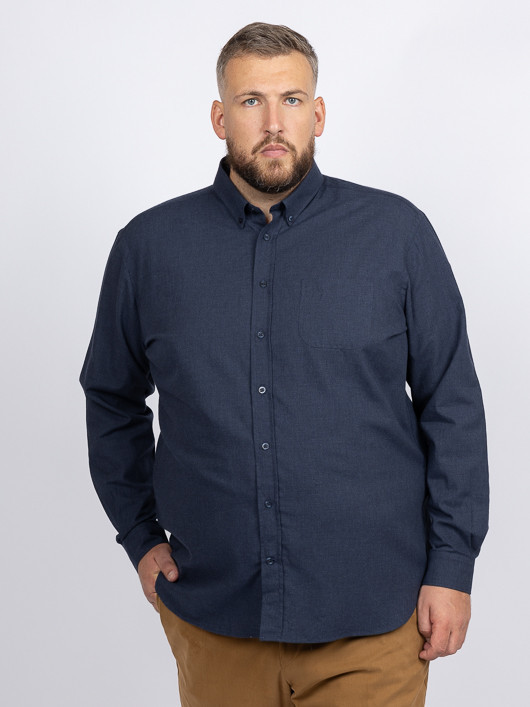 Chemise Ralph/leo Marine Capel Grande Taille marine homme grande taille - Capelstore