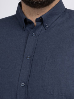 Chemise Ralph/leo Marine Capel Grande Taille marine homme grande taille - Capelstore