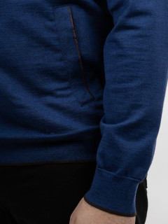 Cardigan Zippe Paul & Shark Grande Taille bleu homme grande taille - Capelstore