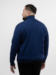 Cardigan Zippe Paul & Shark Grande Taille bleu homme grande taille - Capelstore