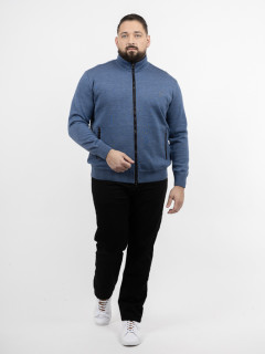Cardigan Zippe Paul & Shark Grande Taille bleu homme grande taille - Capelstore