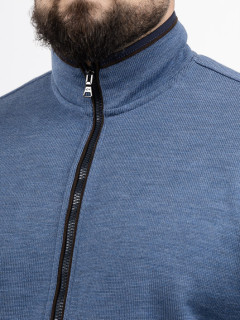 Cardigan Zippe Paul & Shark Grande Taille bleu homme grande taille - Capelstore