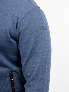 Cardigan Zippe Paul & Shark Grande Taille bleu homme grande taille - Capelstore