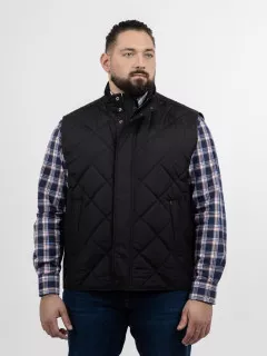 Gilet Matelasse Paul & Shark Grande Taille noir homme grande taille - Capelstore