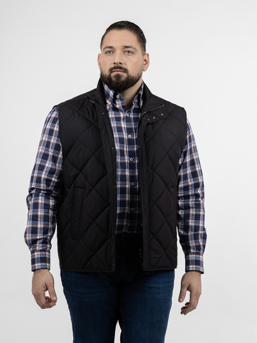 Gilet Matelasse Paul Shark Grande Taille noir homme grande