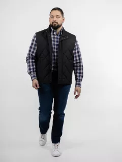Gilet Matelasse Paul & Shark Grande Taille noir homme grande taille - Capelstore