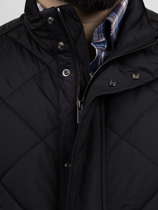 Gilet Matelasse Paul & Shark Grande Taille noir homme grande taille - Capelstore
