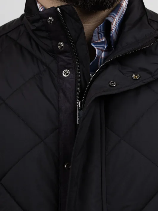 Gilet Matelasse Paul & Shark Grande Taille noir homme grande taille - Capelstore