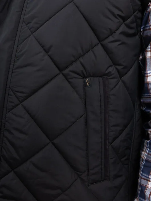 Gilet Matelasse Paul & Shark Grande Taille noir homme grande taille - Capelstore